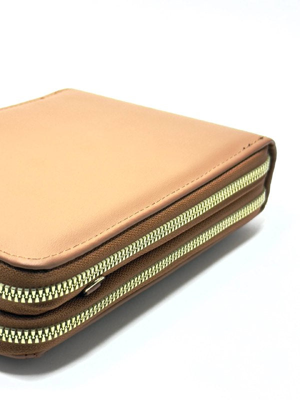 Monaco Quilted Brown Wallet – Double Zip Edition