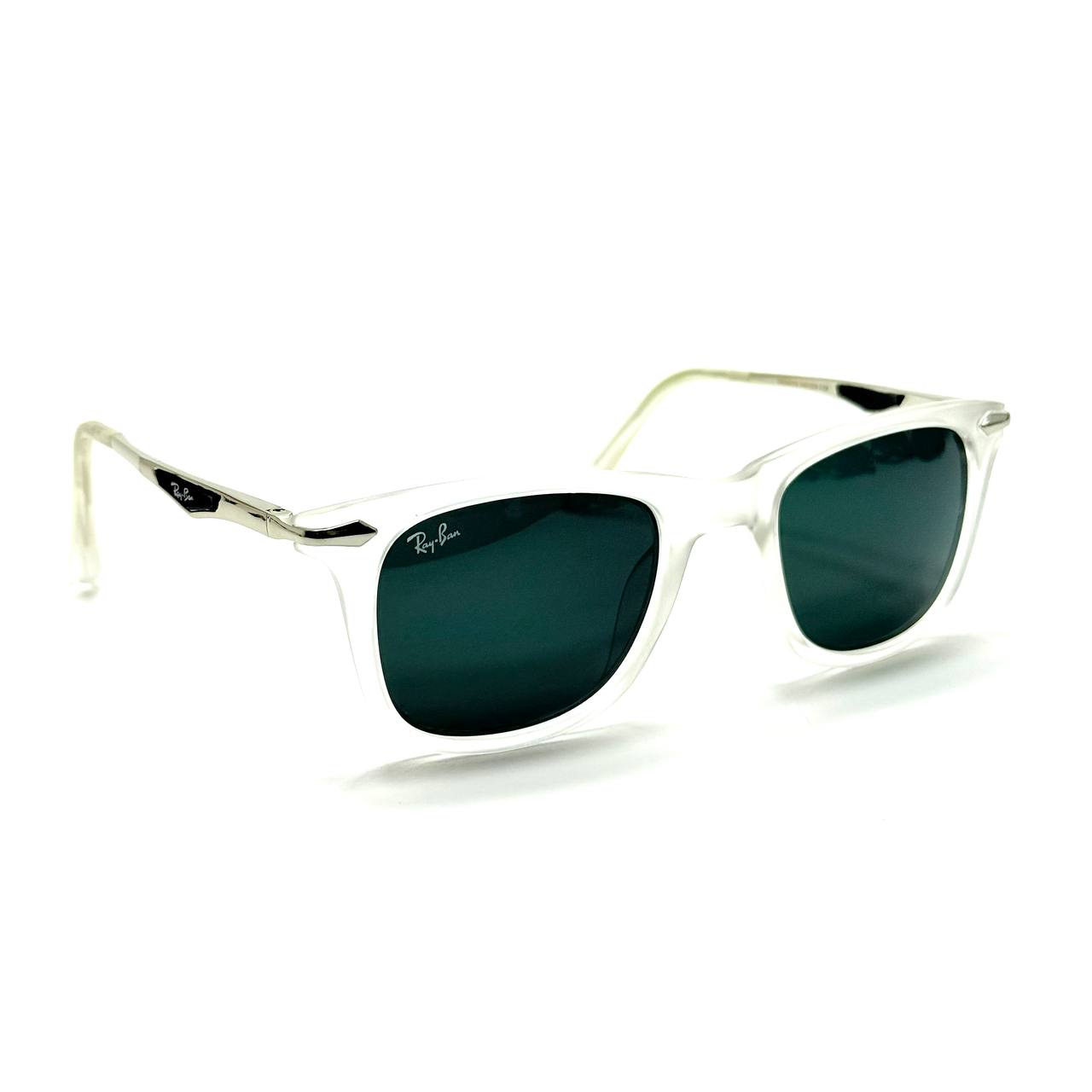 Ray-Ban RB4165 Frost– Clear Frame / Green Classic Lenses