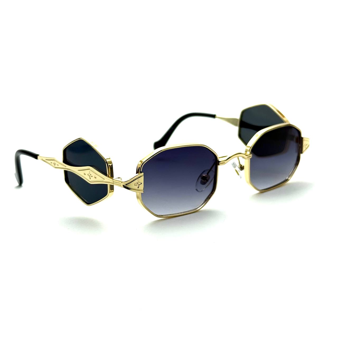 LV Royal Hex Luxe Shades - Dark Blue Gradient Lens