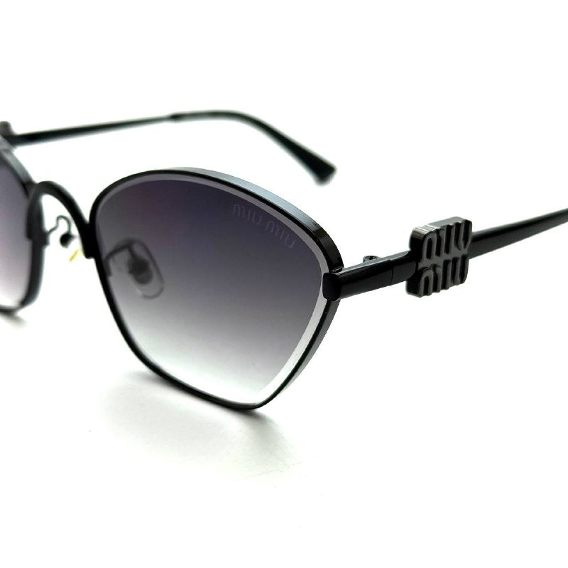 Miu Miu Geometric Gradient – Black Frame / Grey Gradient Lenses
